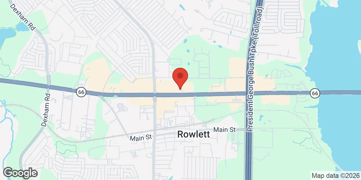 Map showing Gameday Men's Health Rowlett TRT Clinic location