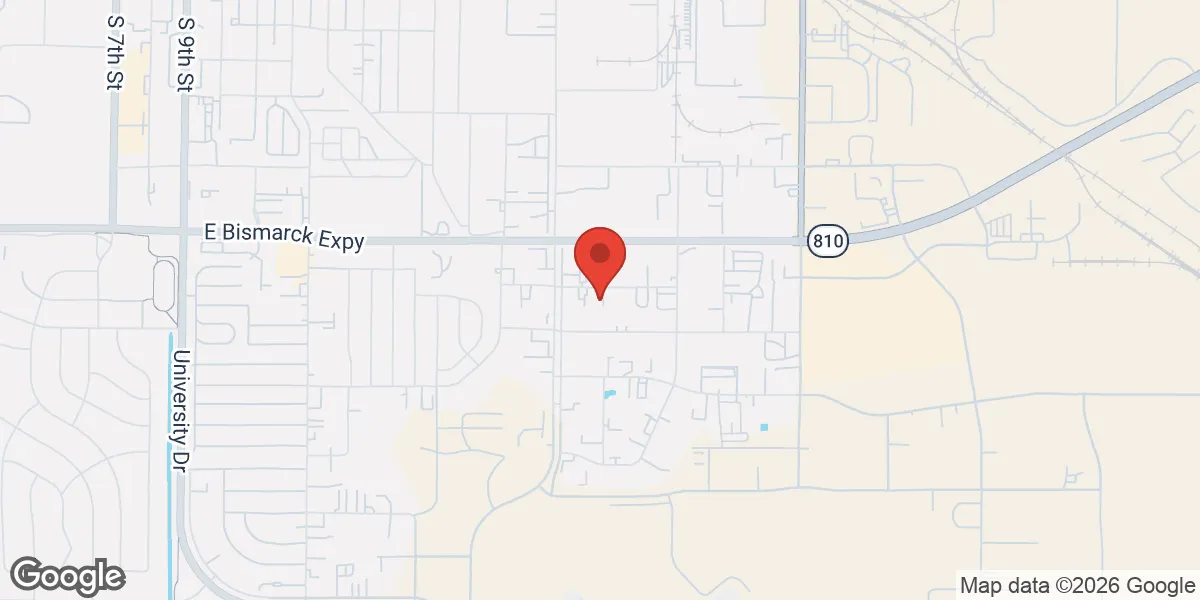 Map showing Living Well Dakota location