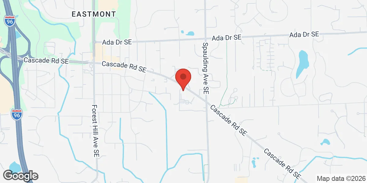 Map showing Gameday Men's Health Cascade, MI location