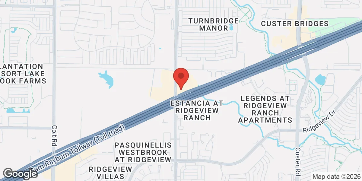 Map showing Men's T Clinic® - Frisco location