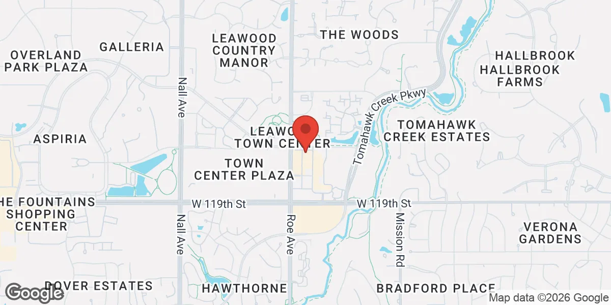 Map showing Leawood Total Wellness (Medical Weight Loss, BHRT, Regenerative Health & Medical Aesthetics) location