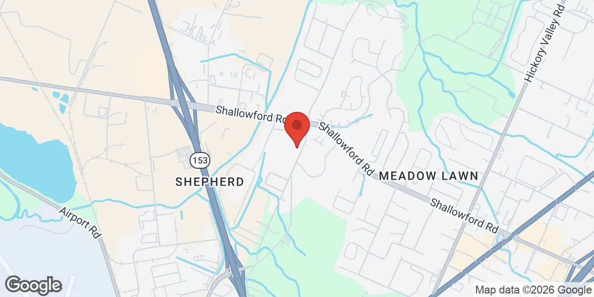 Map showing Gameday Men’s Health Chattanooga location