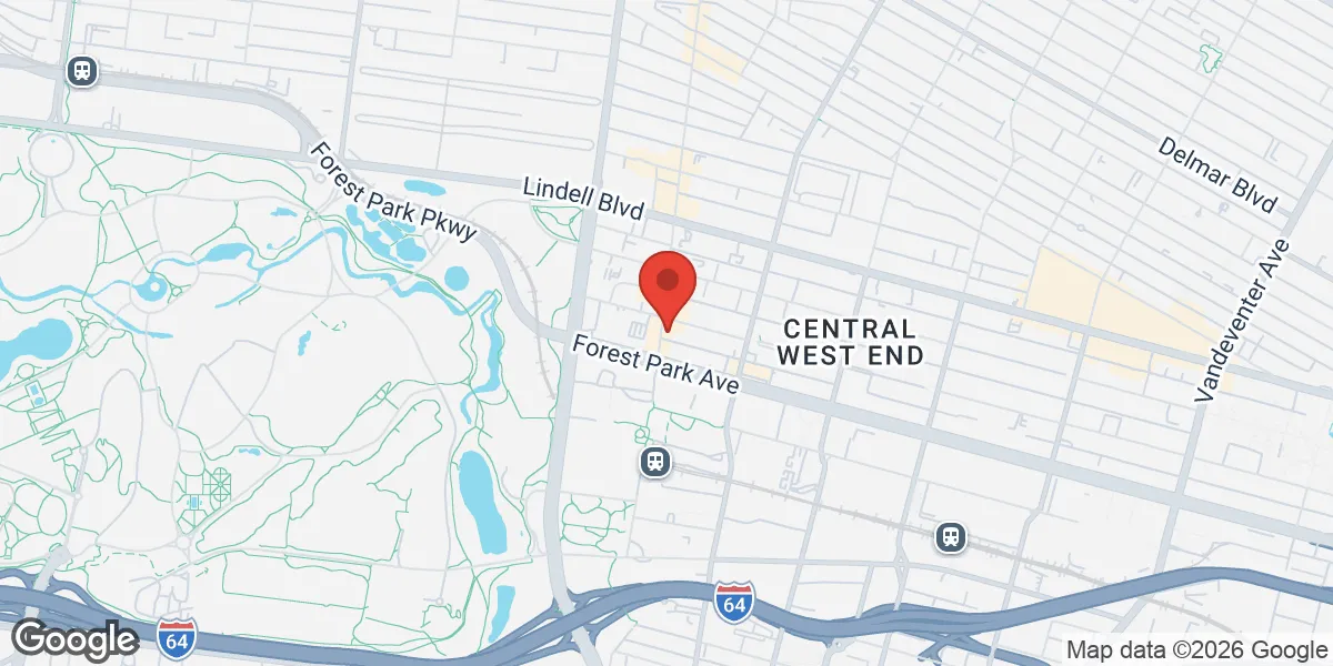 Map showing Renew Vitality Testosterone Clinic of St Louis location