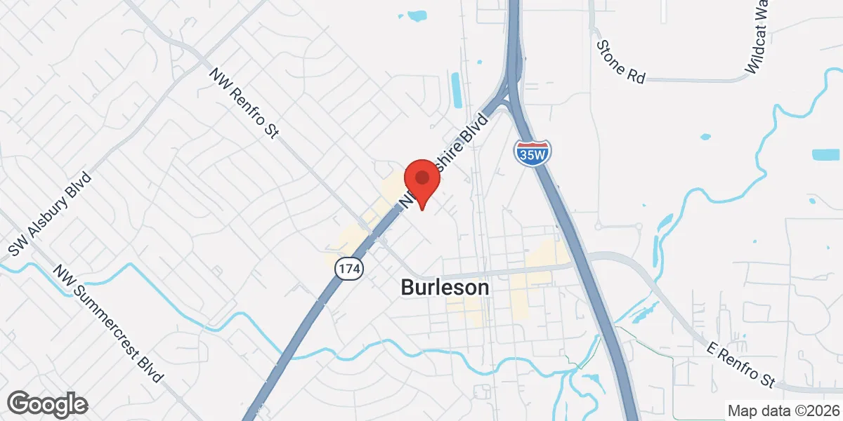 Map showing Next Level TRT location