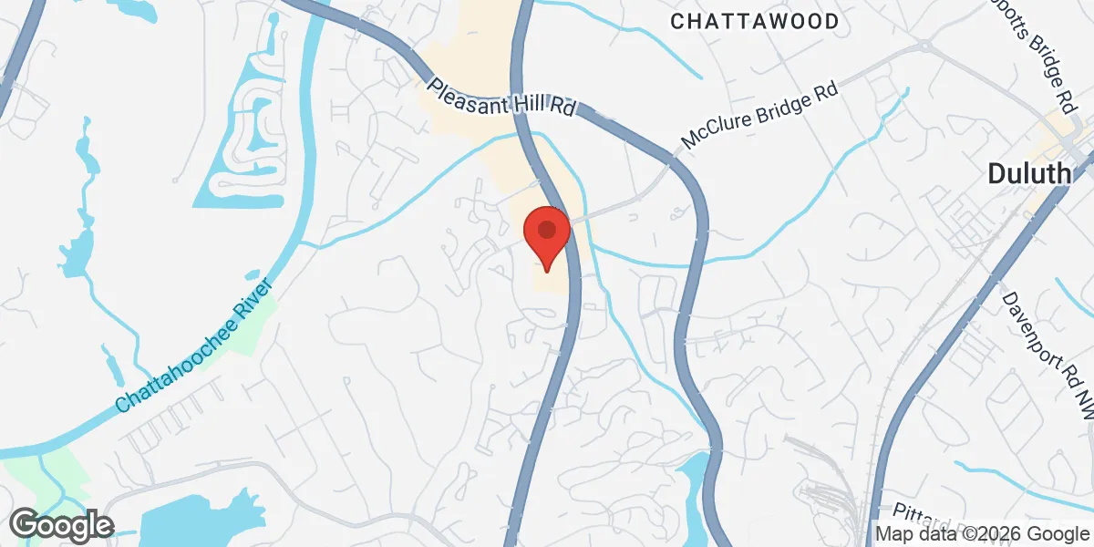 Map showing Georgia Male Performance Clinic location