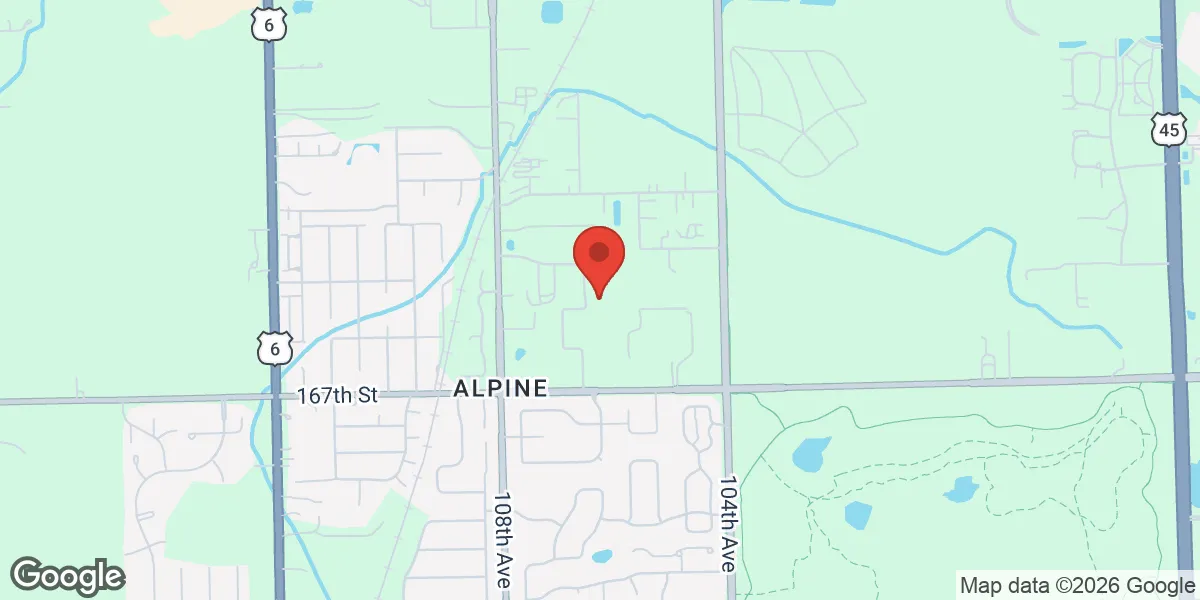 Map showing Live Ignite Thrive Medical - Health Care Orland Park IL, Healthcare Providers, Men's Health Services, Medical Clinic location
