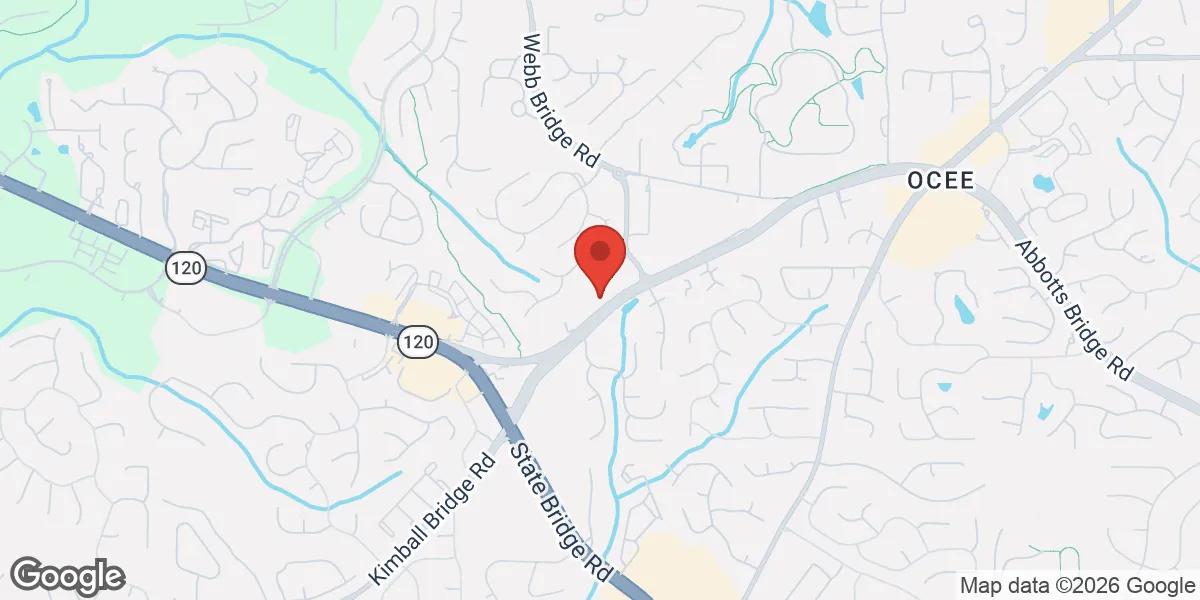 Map showing Renew Vitality Testosterone Clinic of Alpharetta location