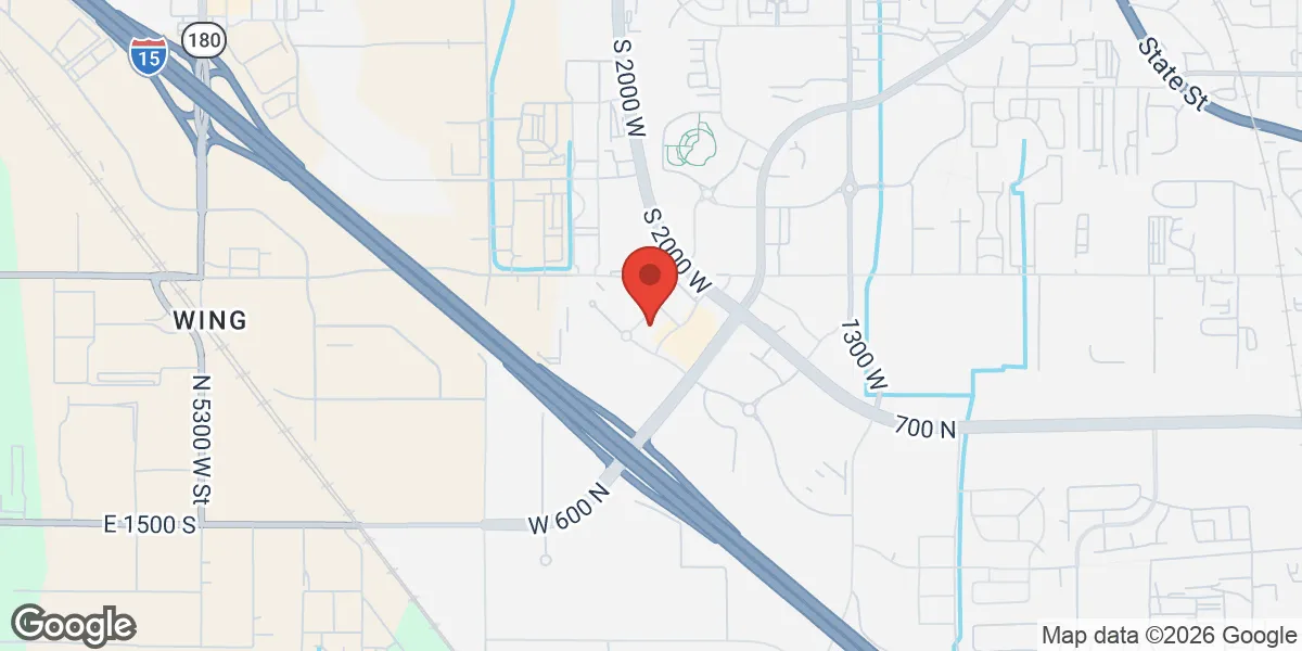 Map showing Gameday Pleasant Grove TRT, Peptide, and ED Clinic location