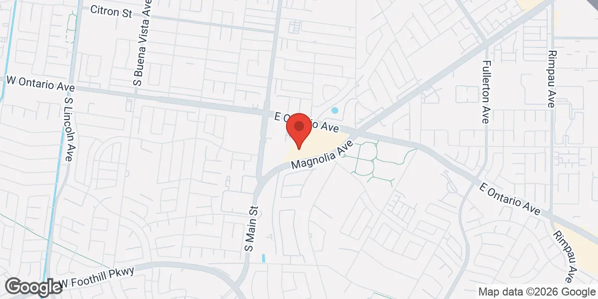 Map showing Gameday Men's Health Clinic Corona, CA location