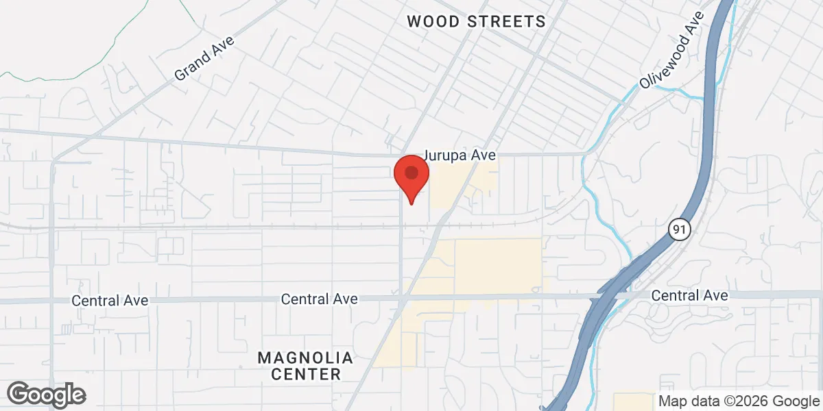 Map showing Gameday Men's Health Riverside, CA location