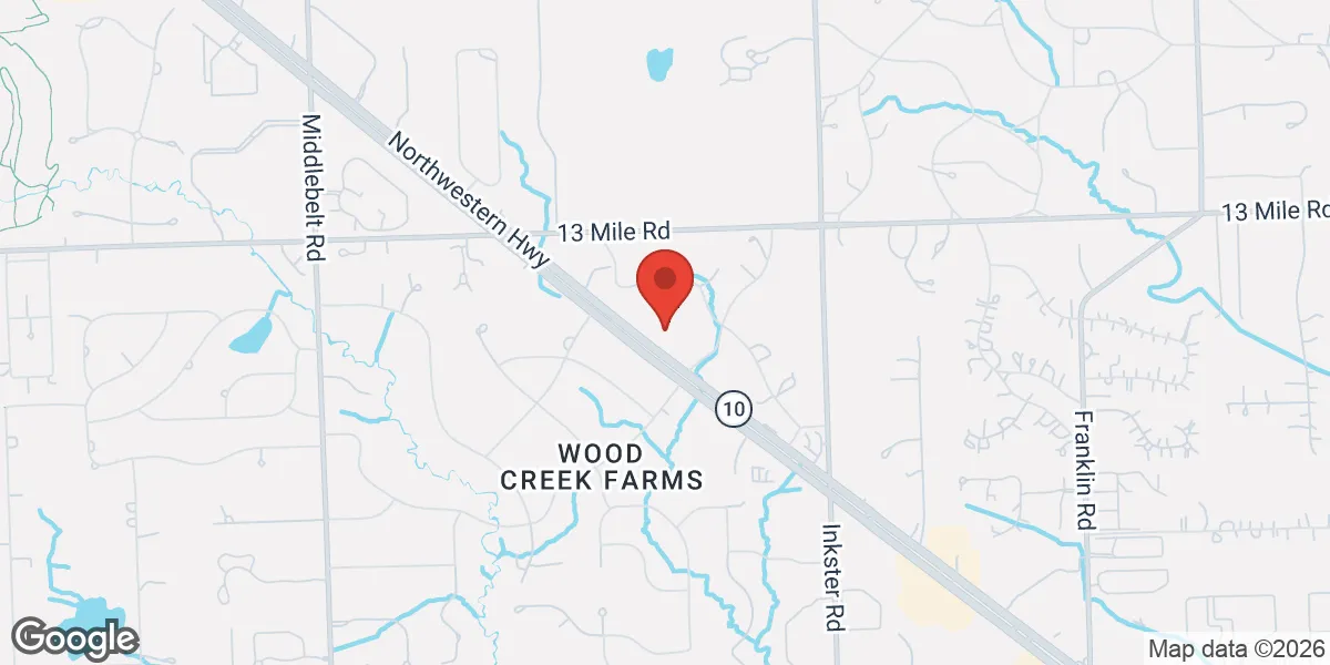 Map showing BodyLogicMD of Detroit location