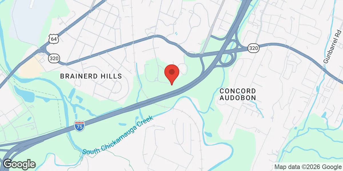 Map showing Chattanooga Men's Clinic, Powered by Menspro™ location