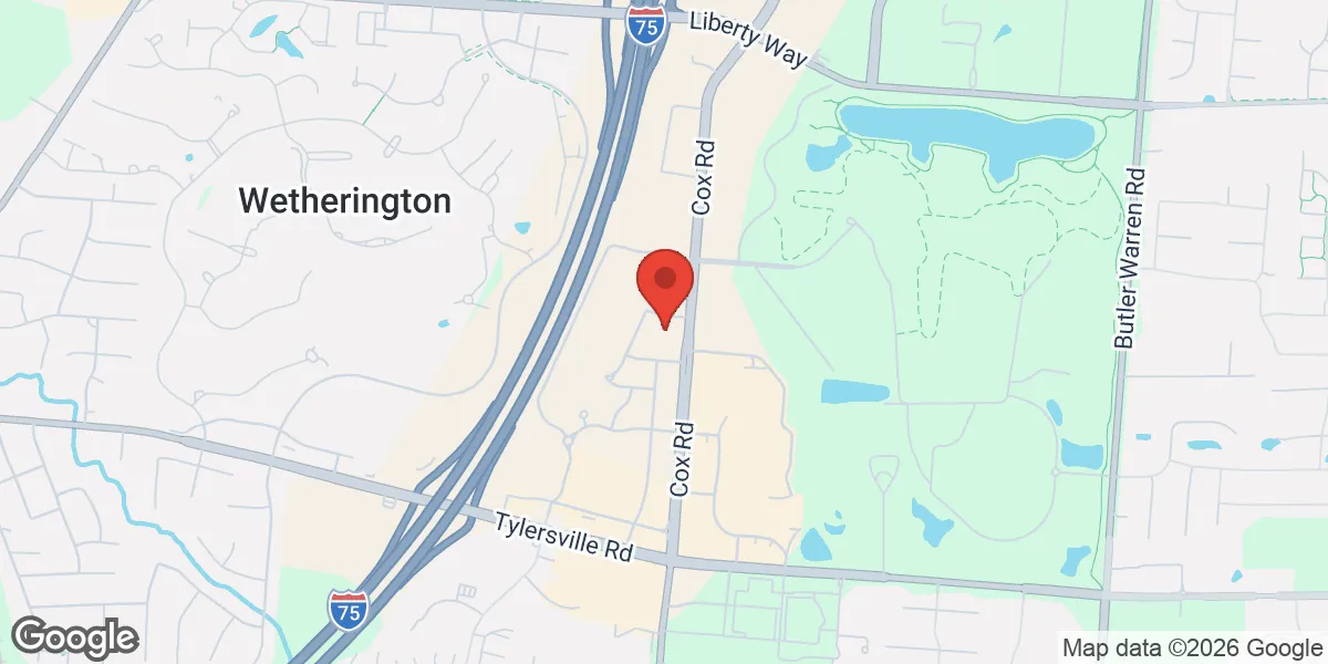 Map showing Tri-State Men's Health - West Chester location