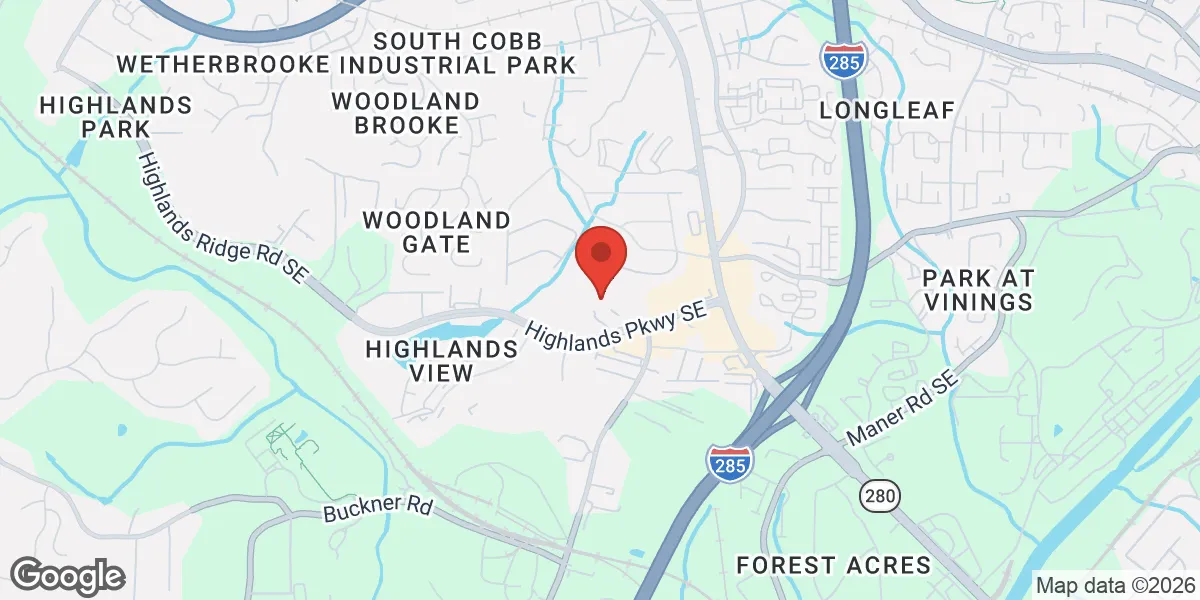 Map showing Gameday Men's Health Smyrna TRT, Peptide, ED and Wellness Clinic location
