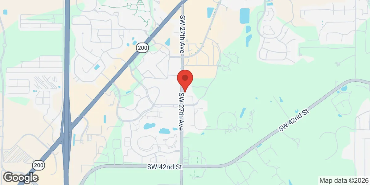 Map showing Renew Vitality Testosterone Clinic of Ocala location