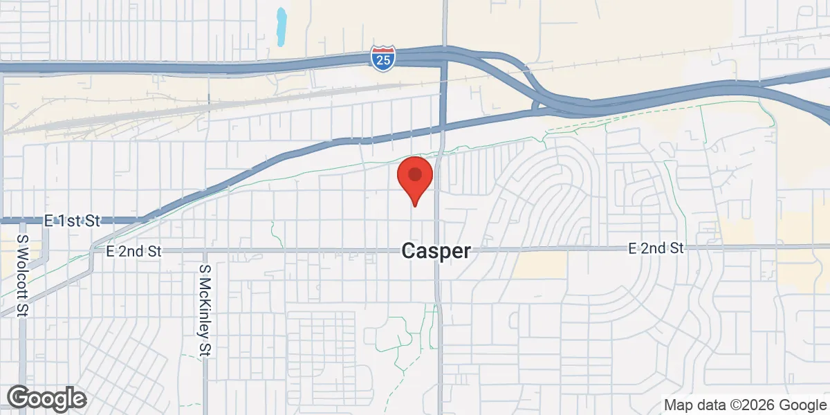 Map showing WYO Men's Health Testosterone location