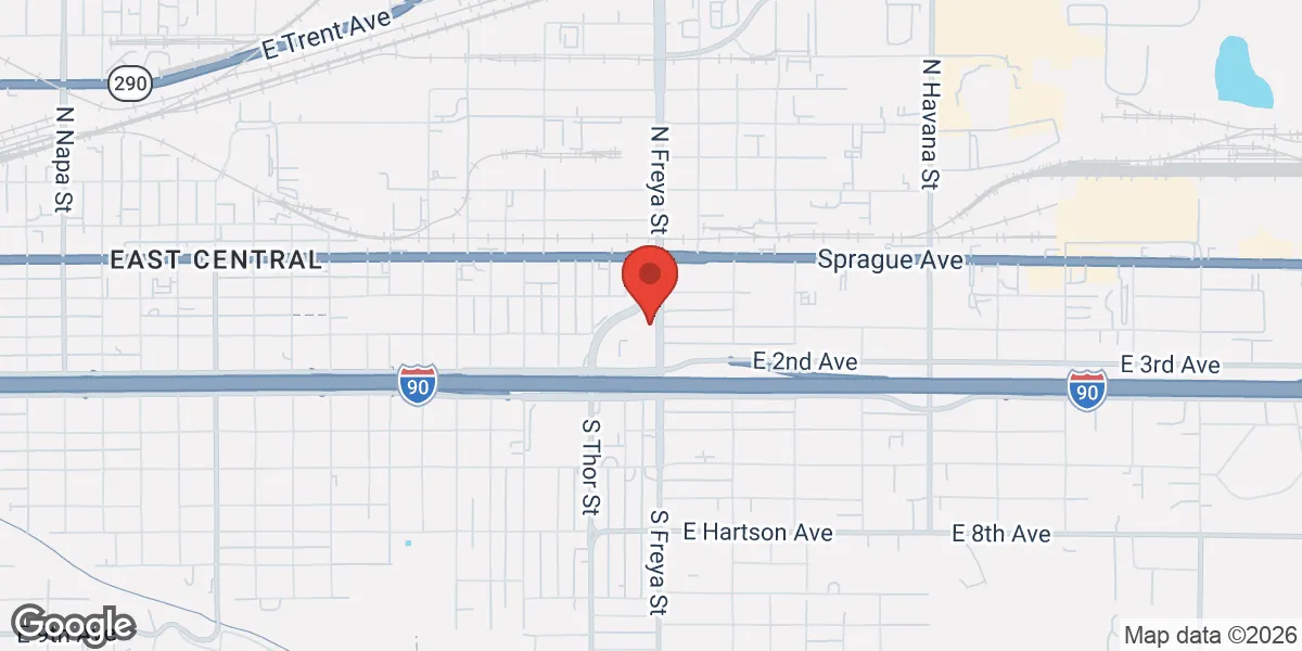 Map showing Spokane Vitality Center dba Vitality Centers NW location