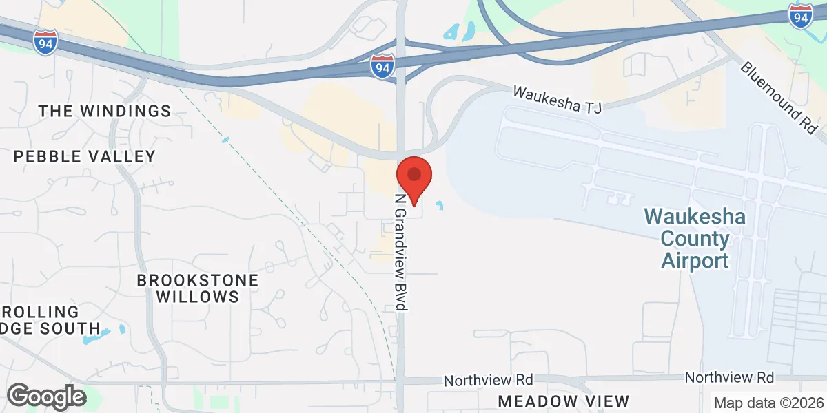 Map showing Apex Men's Health Clinic Waukesha location