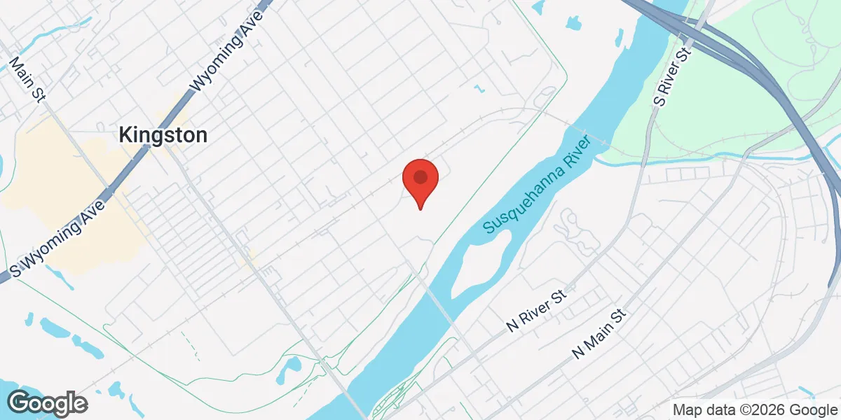 Map showing Gameday Men's Health Wilkes Barre location