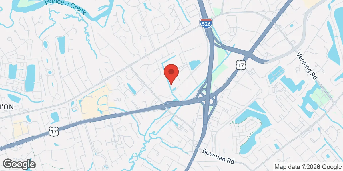 Map showing Charleston Men's Clinic location