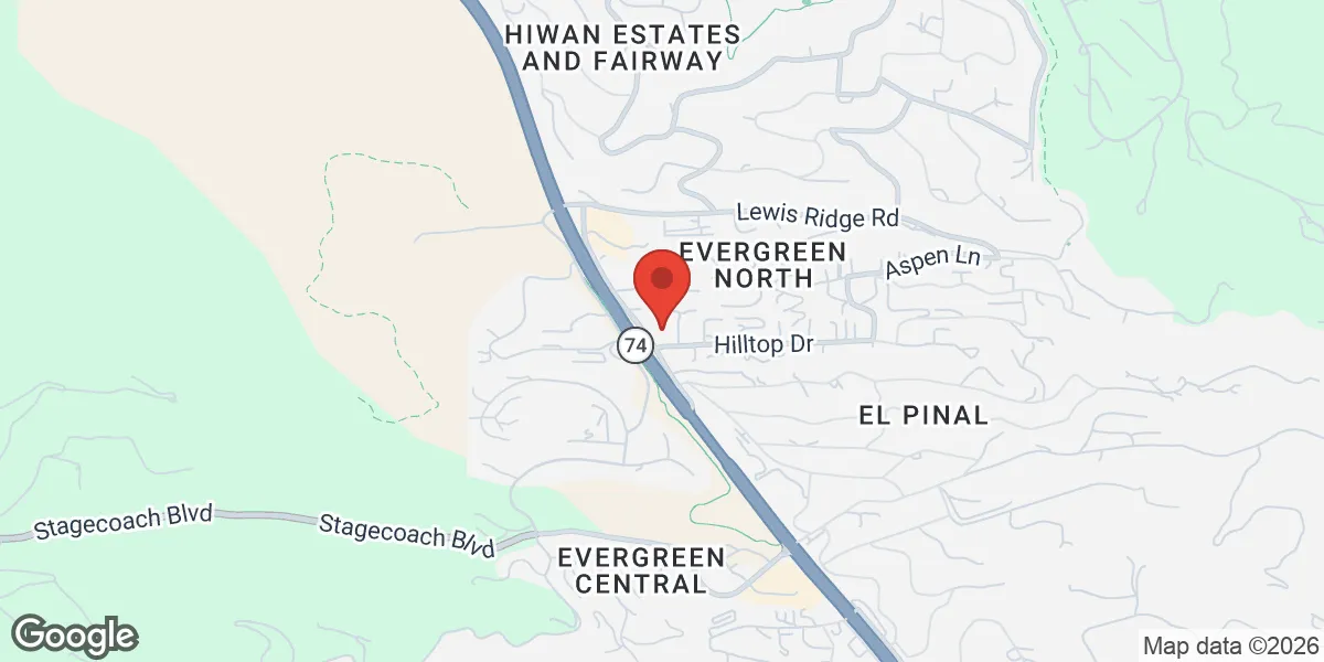 Map showing Evergreen Testosterone Therapy location