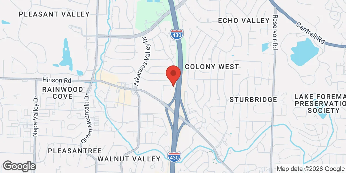 Map showing Low T Center Little Rock | Men's Health & TRT Clinic location