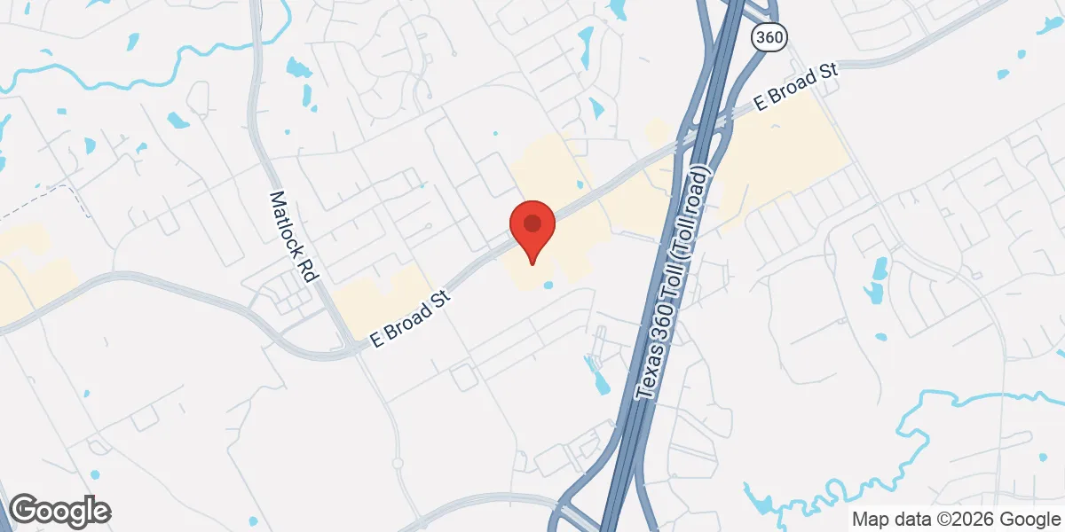 Map showing Gameday Men's Health Mansfield location