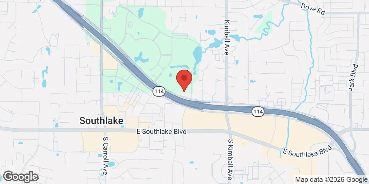 Map showing Low T Center Southlake | Men's Health & TRT Clinic location