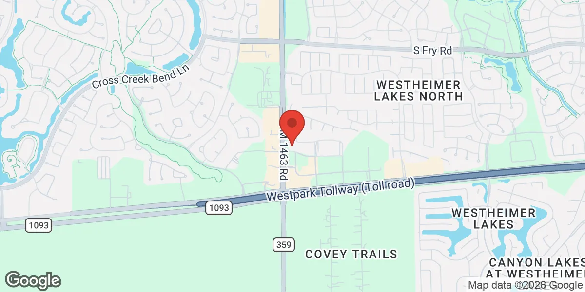 Map showing TestoThera | Fulshear | Testosterone & Weight Loss Clinic location