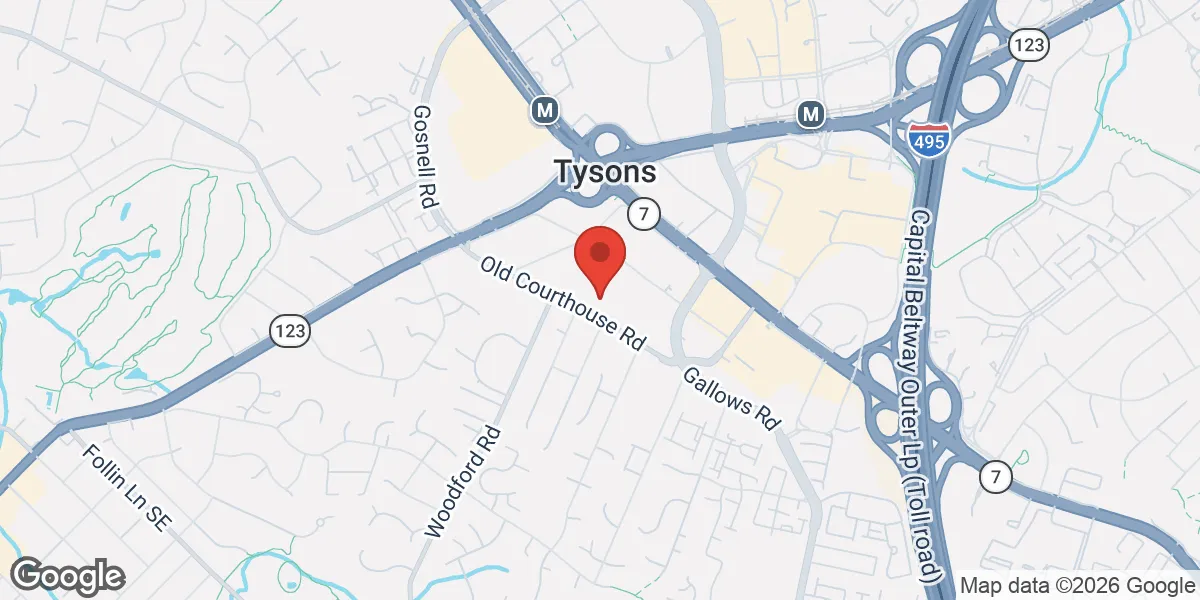 Map showing The Menopause Center of Northern Virginia location