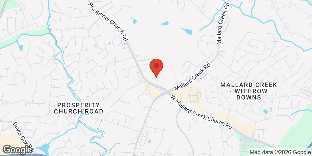 Map showing Optimize U - Charlotte | Hormone Clinic location