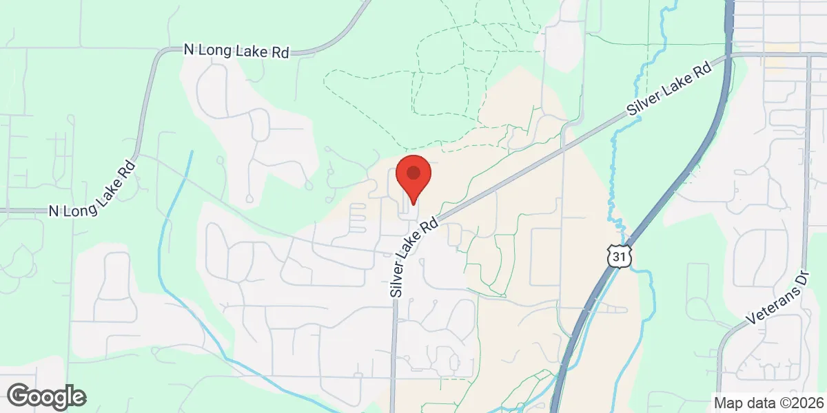 Map showing Gameday Men's Health Traverse City ED and TRT Clinic location