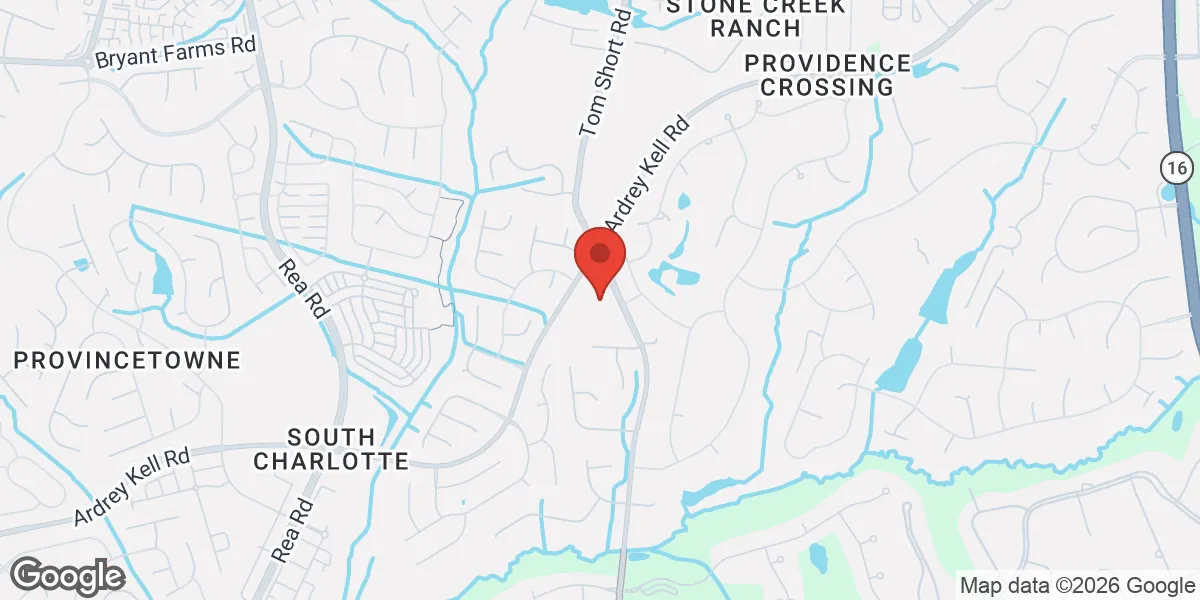 Map showing Renew Vitality Testosterone Clinic of Charlotte location