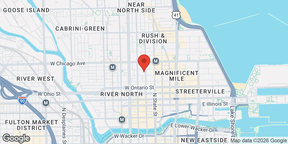 Map showing Male Order Men's Health location