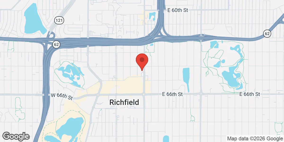 Map showing Lite Medical Clinic PLLC - Richfield Bloomington location