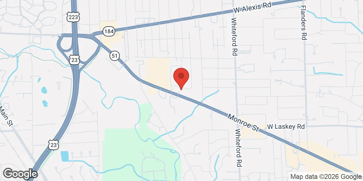 Map showing Toledo Men's and Weight Loss Clinic location