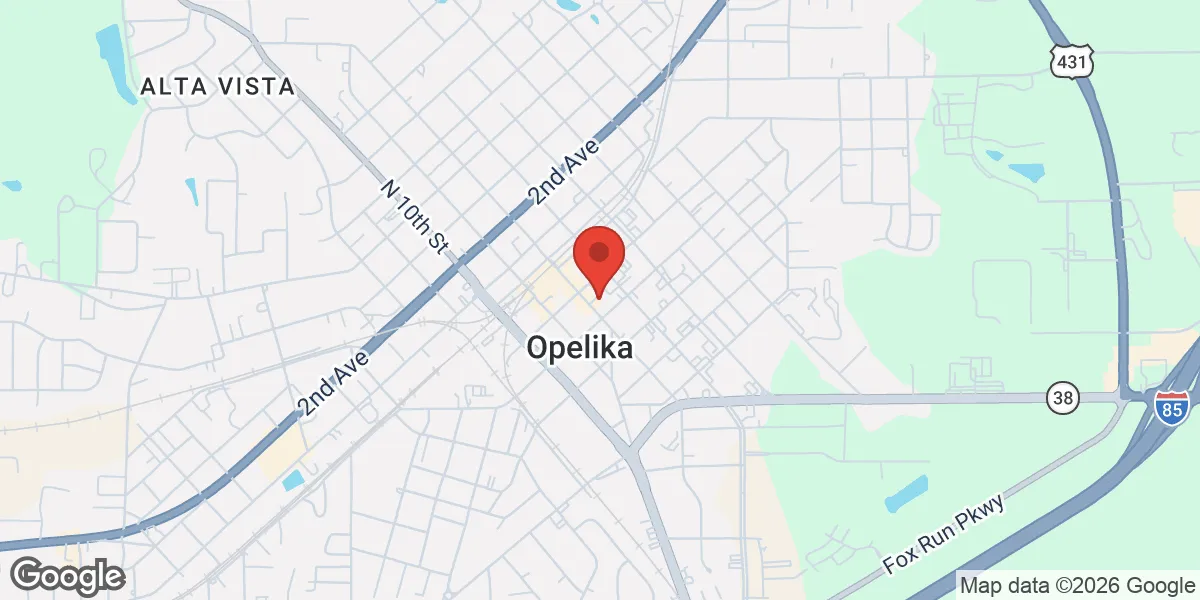 Map showing Renew Vitality Testosterone Clinic of Opelika location