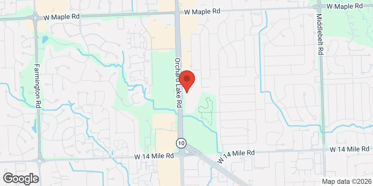 Map showing Forum Health West Bloomfield Integrative Medicine Clinic location