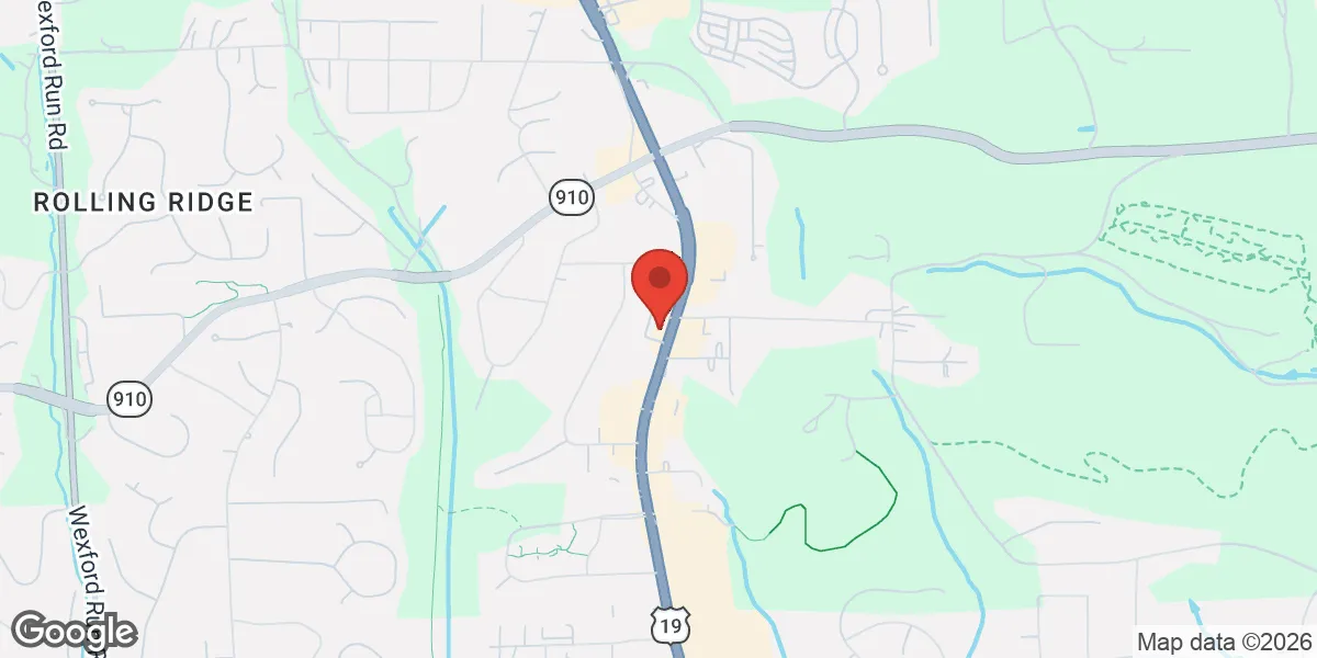 Map showing Gameday Men’s Health Wexford TRT and ED Clinic location