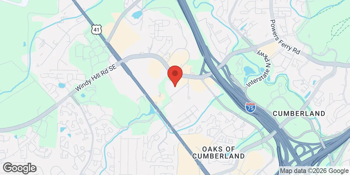 Map showing Men's Medical location